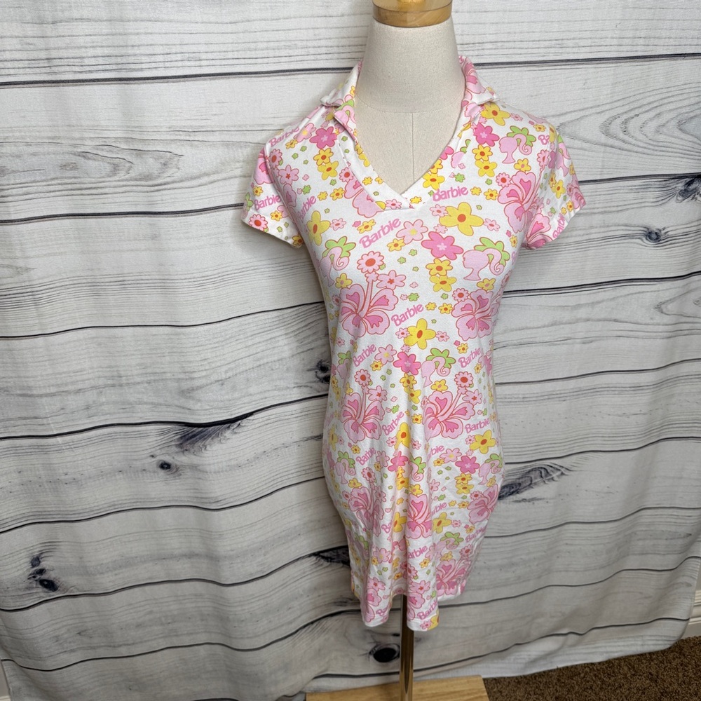 Forever 21 Pink Floral Barbie Mini Dress